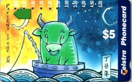 14-4-2024 - Phonecard - Australia  - (3 Phonecard)  Chinese New Year (OX X 2 + Rat X 1) - Australie
