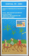 Brochure Brazil Edital 2001 39 Christmas Jesus Christ Religion Three Kings Without Stamp - Covers & Documents