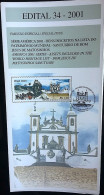 Brochure Brazil Edital 2001 34 Sanctuary Of Bom Jesus Matosinhos Church Religion Without Stamp - Storia Postale