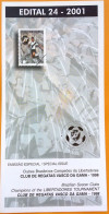 Brochure Brazil Edital 2001 24 Libertadores Champions Vasco Football Without Stamp - Lettres & Documents