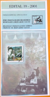Brochure Brazil Edital 2001 19 Bernardo Sayao Without Stamp - Storia Postale