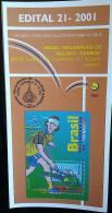 Brochure Brazil Edital 2001 21 Roland Garros Guga Tennis Without Stamp - Cartas & Documentos