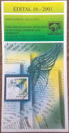 Brochure Brazil Edital 2001 16 Brazilian Personalities Barbosa Lima Sobrinho Without Stamp - Cartas & Documentos