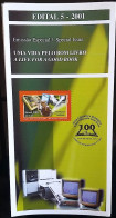 Brochure Brazil Edital 2001 05 Good Book Without Stamp - Lettres & Documents