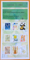 Brochure Brazil Edital 2001 01 Musical Instruments Guitar Without Stamp - Briefe U. Dokumente