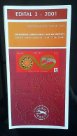 Brochure Brazil Edital 2001 03 Chinese Lunar Calendar Snake Without Stamp - Brieven En Documenten