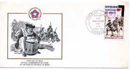 63709 - Benin - 1976 - 135F 200-Jahr-Feier USA A FDC COTONOU - Indépendance USA