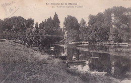 A4-94) CRETEIL - LE PONT SUSPENDU - LA BOUCLE DE LA MARNE - ANIMATION - PECHEURS  EN BARQUE  - EN  1902 - ( 2 SCANS ) - Creteil