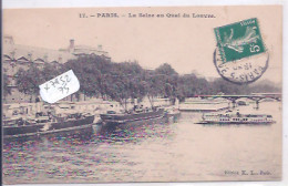 PARIS XVI EME- LA SEINE AU QUAI DU LOUVRE - The River Seine And Its Banks