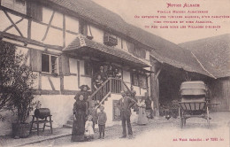 A17- Alsace - Vieille Maison Alsacienne - Vieilles Maisons , D ' Un Caractère Bien Typique Et Bien Alsacien - 2 Scans  - Alsace