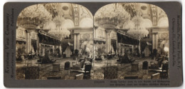 Stereo-Fotografie Keystone View Comp., Meadville / PA., Ansicht Thanjavur, Grosse Durbar Halle Im Palast Des Maharadia  - Stereoscopic