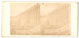 Stereo-Fotografie Unbekannter Fotograf Und Ort, Blick Auf Das Eisenbahnviadukt Arc De Meyran  - Photos Stéréoscopiques