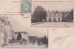 A23-21) MONTBARD - L ' AVENUE  DE  LA  GARE , COTE  DE  LA  VILLE - LA  GARE - EN  1903 - Montbard