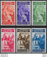 1935 Vaticano Congresso Giuridico 6v. MNH Sass. N. 41/46 - Sonstige & Ohne Zuordnung