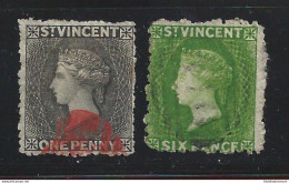 1871 ST. VINCENT - SG N° 15/16   USATI - Sonstige & Ohne Zuordnung