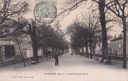 B8-32) CONDOM - GERS -  LA  PROMENADE  BASSE - ANIMATION - EN  1905 - Condom