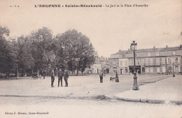 B8-51) SAINTE MENEHOULD - LE JARD ET LA PLACE  D ' AUSTERLITZ  -  ( 2 SCANS ) - Sainte-Menehould