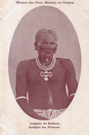 B18- MISSIONS MARISTES D ' OCEANIE - ARCHIPEL DES  SALOMON - INDIGENE DE RUBIANA - (2 SCANS) - Solomon Islands