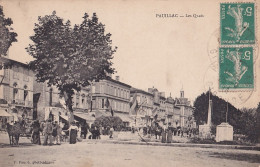 B22-33) PAUILLAC - LES QUAIS - ANIMATION - HABITANTS  - ATTELAGE -  EN  1914 - Pauillac