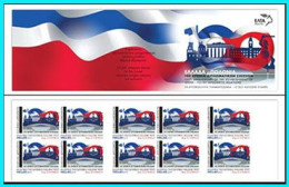 GREECE- GRECE - HELLAS 2019:  Compl Self-adhesive Booklet MNH** 100 Years Diplomatic Relationships GREEK-POLAND - Unused Stamps