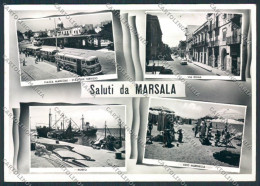 Trapani Marsala Corriera PIEGA Foto FG Cartolina MV6857 - Trapani