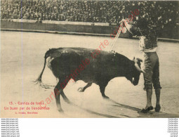 Corrida De Toros . Un Buen Par De Banderillas . (arènes , Taureaux , Toréro ... ) . - Stierkampf