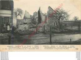 51.  1914-15 . Bataille De La Marne .  FERE CHAPENOISE . Faubourg De Connantre Après Le Bombardement Du 7 Septembre 1914 - Fère-Champenoise