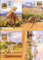 AUSTRALIA 1993, PREHISTORIC ANIMALS, 4 MAXIMUM CARDS With GOOD QUALITY - Autres & Non Classés
