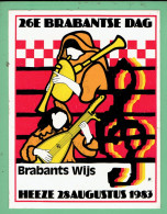 Sticker - 26E BRABANTSE DAG - Brabants Wijs - HEEZE 1983 - Stickers