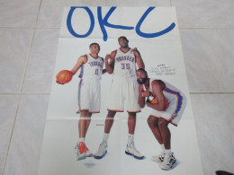 BASKET NBA POSTER 21 DURANT WESTBROOK HARDEN THUNDER Au Dos LOS ANGELES CLIPPERS - Autres & Non Classés