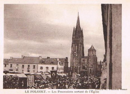 29    LE  FOLGOET LES PROCESSIONS SORTANT DE L EGLISE - Le Folgoët