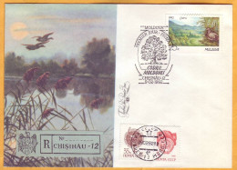 1992 Moldova Moldavie Moldau; "Codrii Moldova." Forest. Wood Pigeon. Private FDC Cover - Moldavia