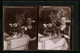 Stereo-AK Abendessen Mit Der Geliebten Im Restaurant  - Stereoscope Cards