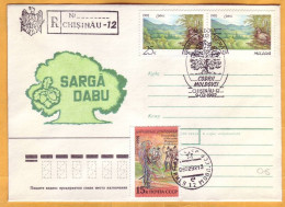 1992 Moldova Moldavie Moldau; "Codrii Moldova." Forest. Wood Pigeon. Private FDC Cover - Moldavia