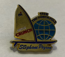 PINS  VOILIER STEOHANE PEYRON 1988 THE NORTH POLE  NESTLE CRUNCH CHOCOLAT / Décat Paris  / 33NAT - Barcos