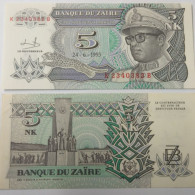 Zaire 5 Zaires 1993 P-48 UNC - Zaire