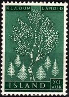 ICELAND / ISLAND 1957 FLORA Plants Trees. Afforestation. Short, MNH - Bomen