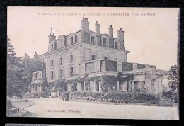 Cp, 89, St Sauveur, Le Chateau De L'Orme Du Pont, Côté Nord-est, Ed. Blin, Voyagée 1924 - Saint Sauveur En Puisaye