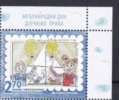 BOSNIA AND HERZEGOVINA  2021,SERBIA BOSNIA, INTERNATIONAL CHILDREN"S RIGHTS DAY,,,MNH - Bosnien-Herzegowina