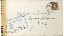 Cuba Letter CENSORED Habana Registration Cancel Certificado 1944 To USA - Covers & Documents