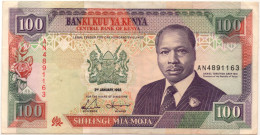 Kenya 100 Shillings 1992  P-27  Crisp Very Fine - Kenya