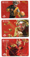 3 Cartes Prépayées Chine Card  (K 208) - China