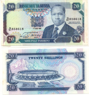 Kenya 20 Shillings 1989 P-25 UNC Light Foxing - Kenya