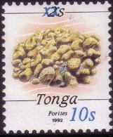 Tonga 1993 Scarce Local Overprint - 10s On 2s Coral - MNH - SG 1217 - Sc 609 - Tonga (1970-...)