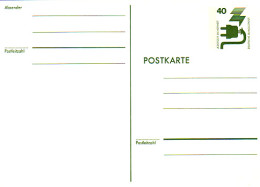 P 114 Unfall 40 Pf Ohne Leitvermerke ** Wie Verausgabt - Cartes Postales - Neuves