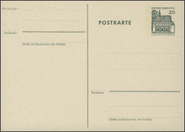 P 87 Bauwerke I 20 Pf Dunkelgrün ** Wie Verausgabt - Postcards - Mint