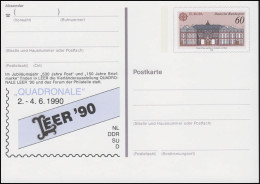 PSo 21 Vierländerausstellung Quadronale LEER 1990, ** - Postcards - Mint