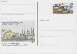 PSo 26 Briefmarkenausstellung CONFLUENTES 2000 Koblenz 1992 ** - Postkarten - Ungebraucht