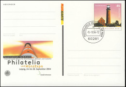 PSo 87 Briefmarkenmesse PHILATELIA Und MünzExpo Leipzig 2004, VS-O Frankfurt - Postkarten - Ungebraucht