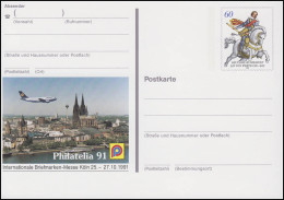 PSo 25 Briefmarken-Messe PHILATELIA Köln 1991, ** - Postcards - Mint